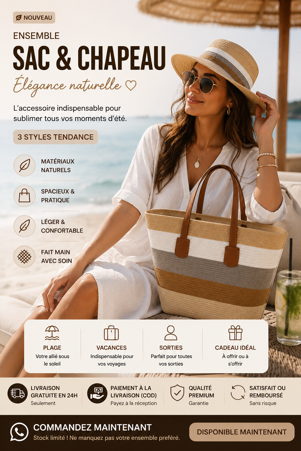 Ensemble Sac et Chapeau 👜👒