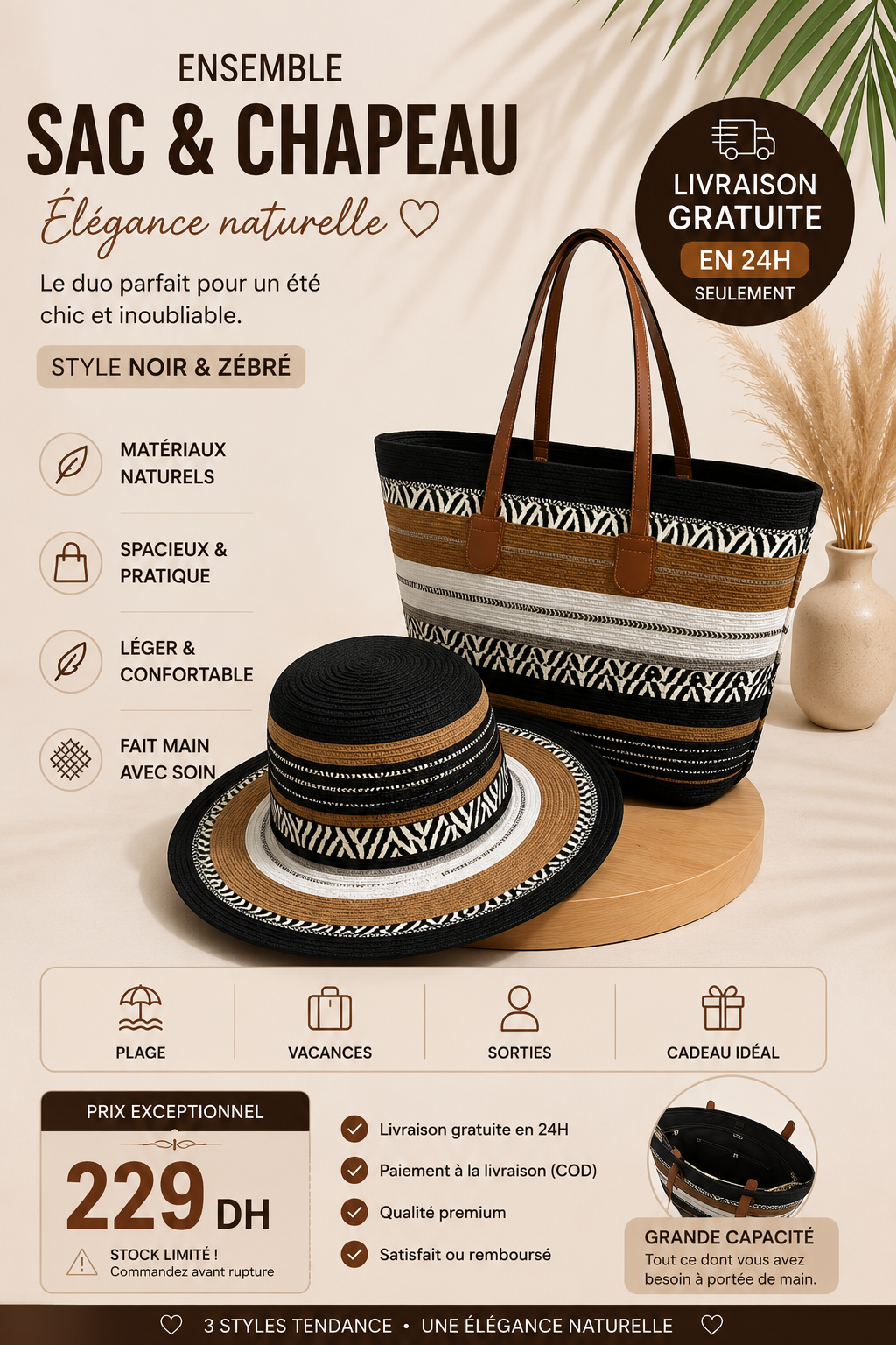 Ensemble Sac et Chapeau 👜👒