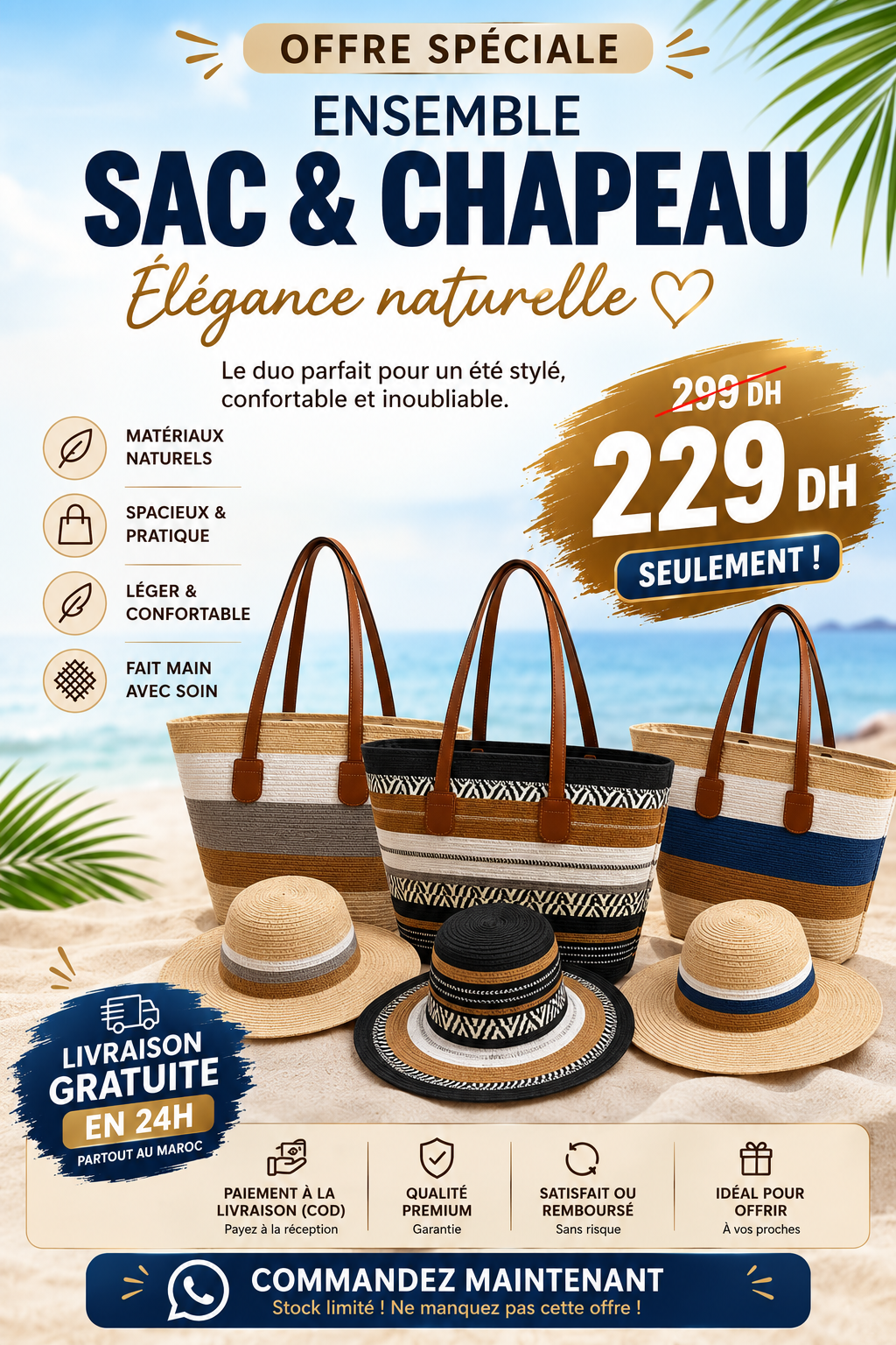 Ensemble Sac et Chapeau 👜👒